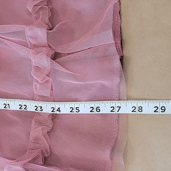 Trixxi Pink Velvet and Tulle Mini Dress - Picture 11 of 14